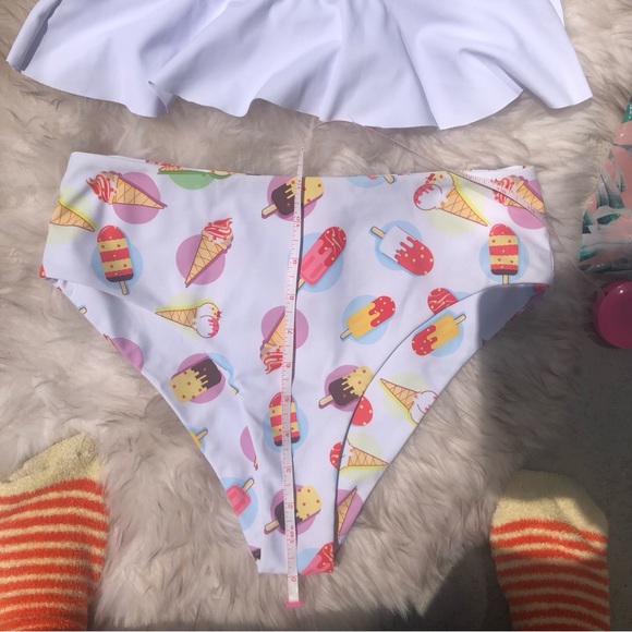 BIKINI SWIMMING SUIT BATHING SUIT ICE-CREAM PATTERN SHEIN - Picture 11 of 15